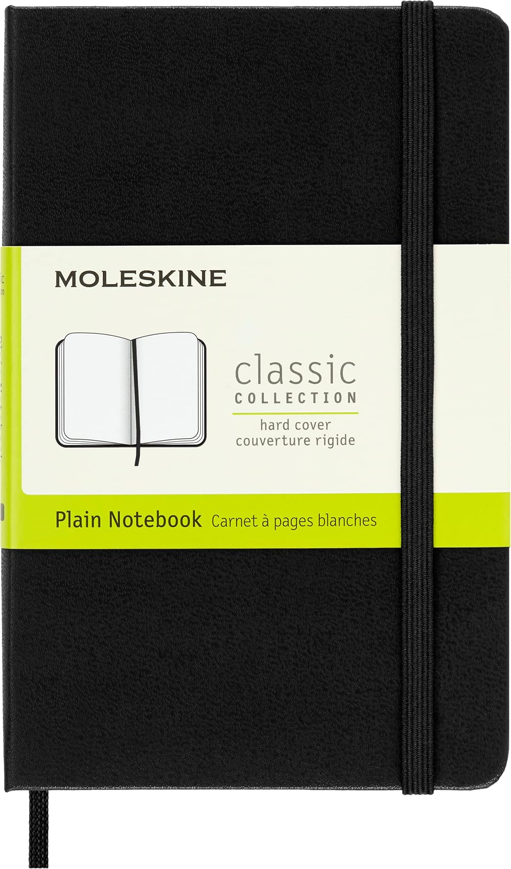 Moleskine Classic Pocket Notebook Hard Cover 9 x 14 cm 192 Pages Black