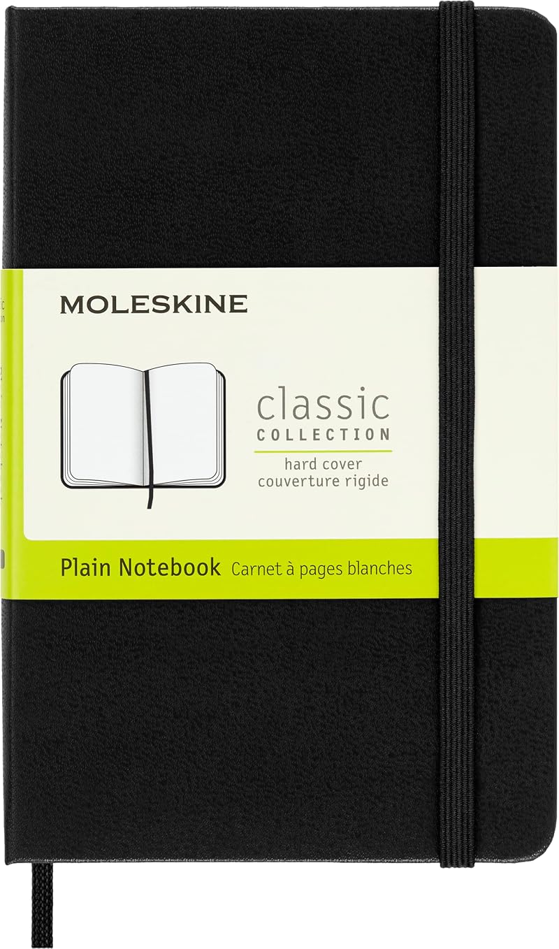 Moleskine Classic Pocket Notebook Hard Cover 9 x 14 cm 192 Pages Black