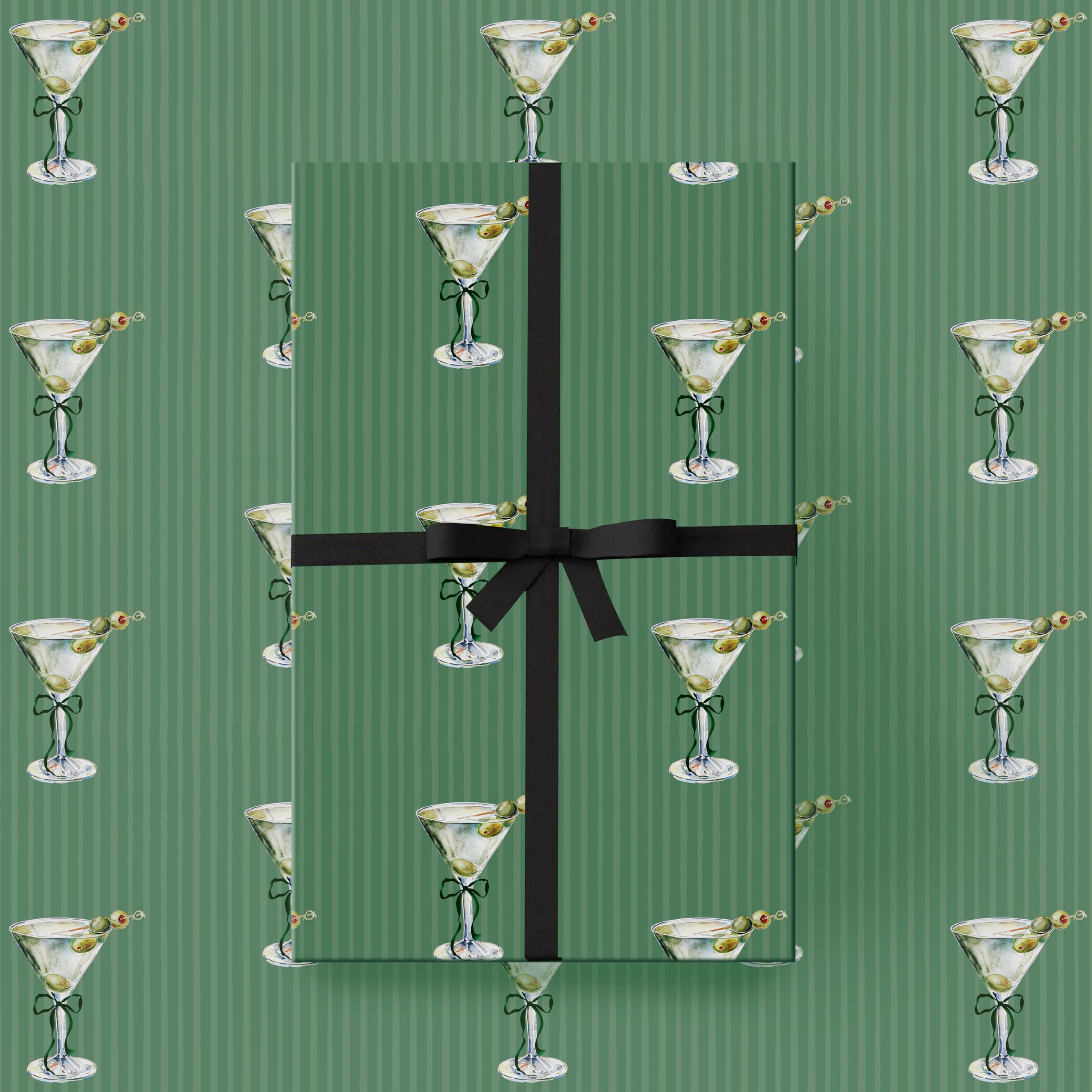 Photo 1 of Ywdbzjhs 10 Sheets Martini Wrapping Paper - Not Roll - 19.7 x 27.6 Inch A Tini Bit Older Gifts Wrap Paper for Martini Bachelorette Bridal Shower Party Supplies