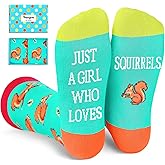 HAPPYPOP Funny Socks for Women - Tiger Koala Panda Gifts, Squirrel Elephant Dragon Socks