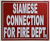 Siamese Connection for Fire Department Sign