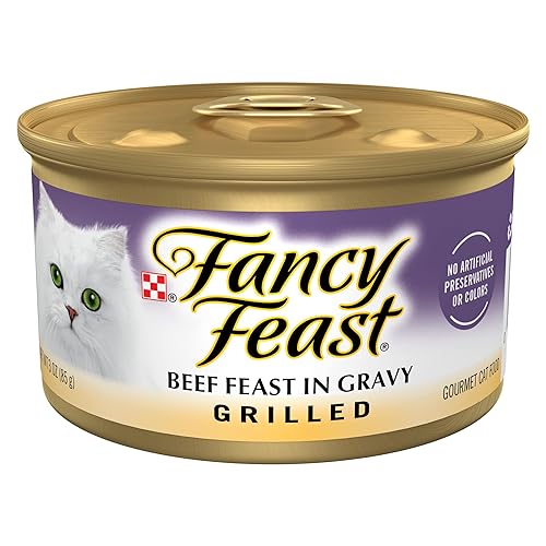 Purina Fancy Feast Grilled Wet Cat Food Beef Feast in Wet Cat Food