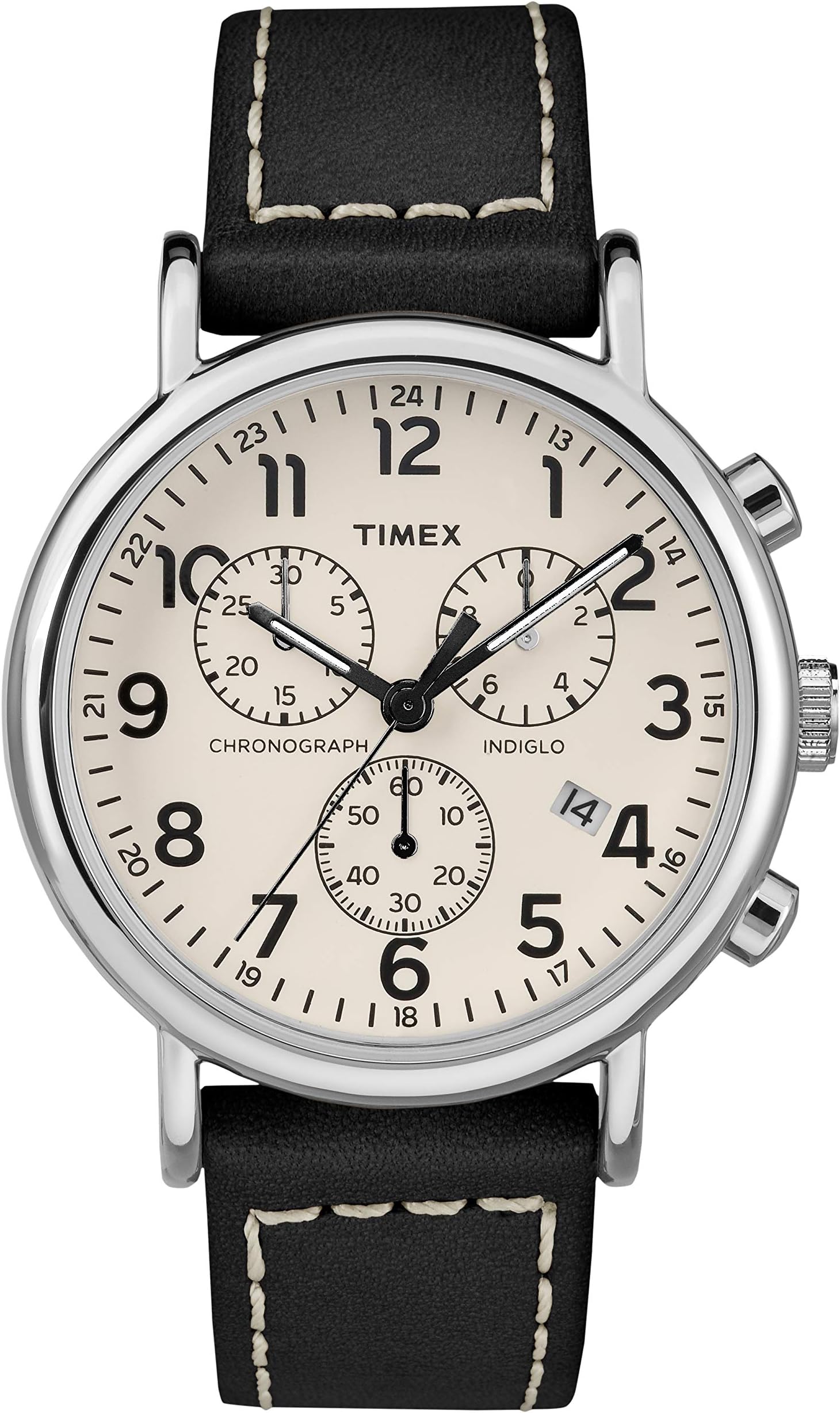 Timex Mens Analogue Classic Quartz Watch with Leather Strap