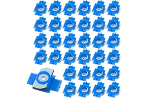 GXEABG 30 PCS 1/4"-20 Nylon Strut Channel Cone Nuts, Thickened Strut Channel Nuts with Zinc Plated, Electro-Galvanized Strut Nuts with Twist Tab for American Channel Support Systems Solar Panels Mounting