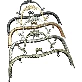 4 Colors Purse Clasp Frame,8.14Inch Bag Kiss Clasp Lock,Metal Purse Frame for DIY Craft,Purse Making,Bag Making J138