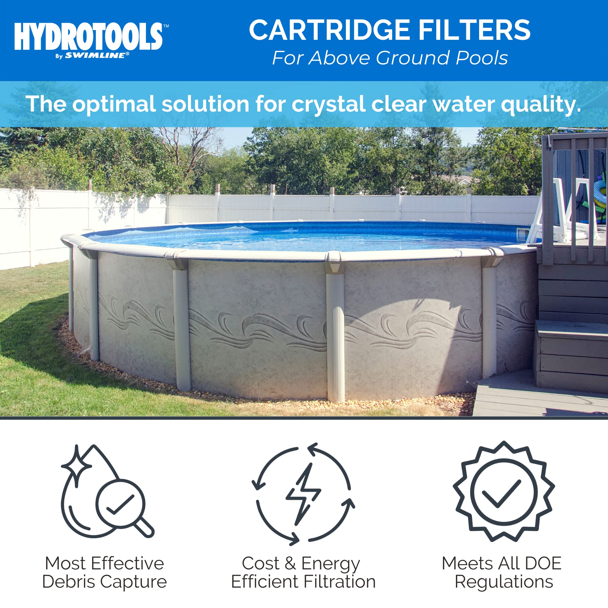 Mua Swimline HYDROTOOLS Sure-Flo Cartridge Pool Filter Tank & Element ...