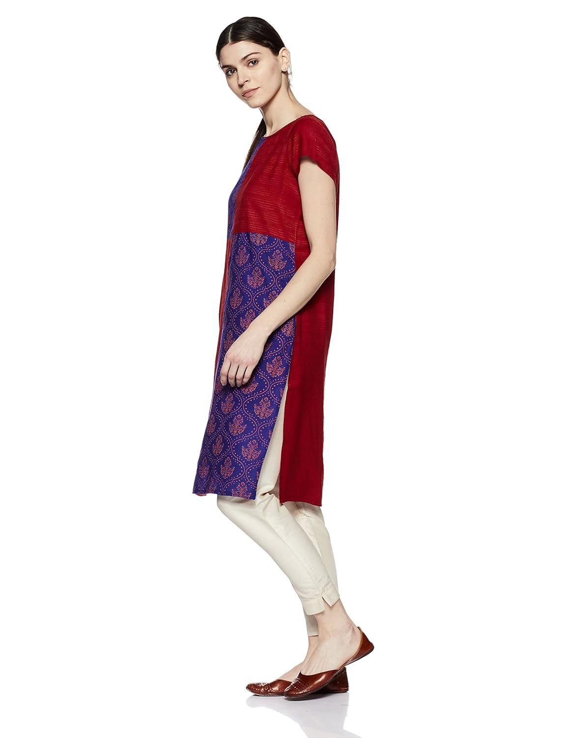 indigo women's straight kurta