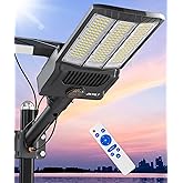 JAYNLT Y-12000W Solar Street Lights Outdoor,900000LM 6500K Bright Parking Lot Lights Commercial,Split Flood Lights Solar Powered,IP67 Waterproof Solar Security Lamps for Parking Lot,Stadium