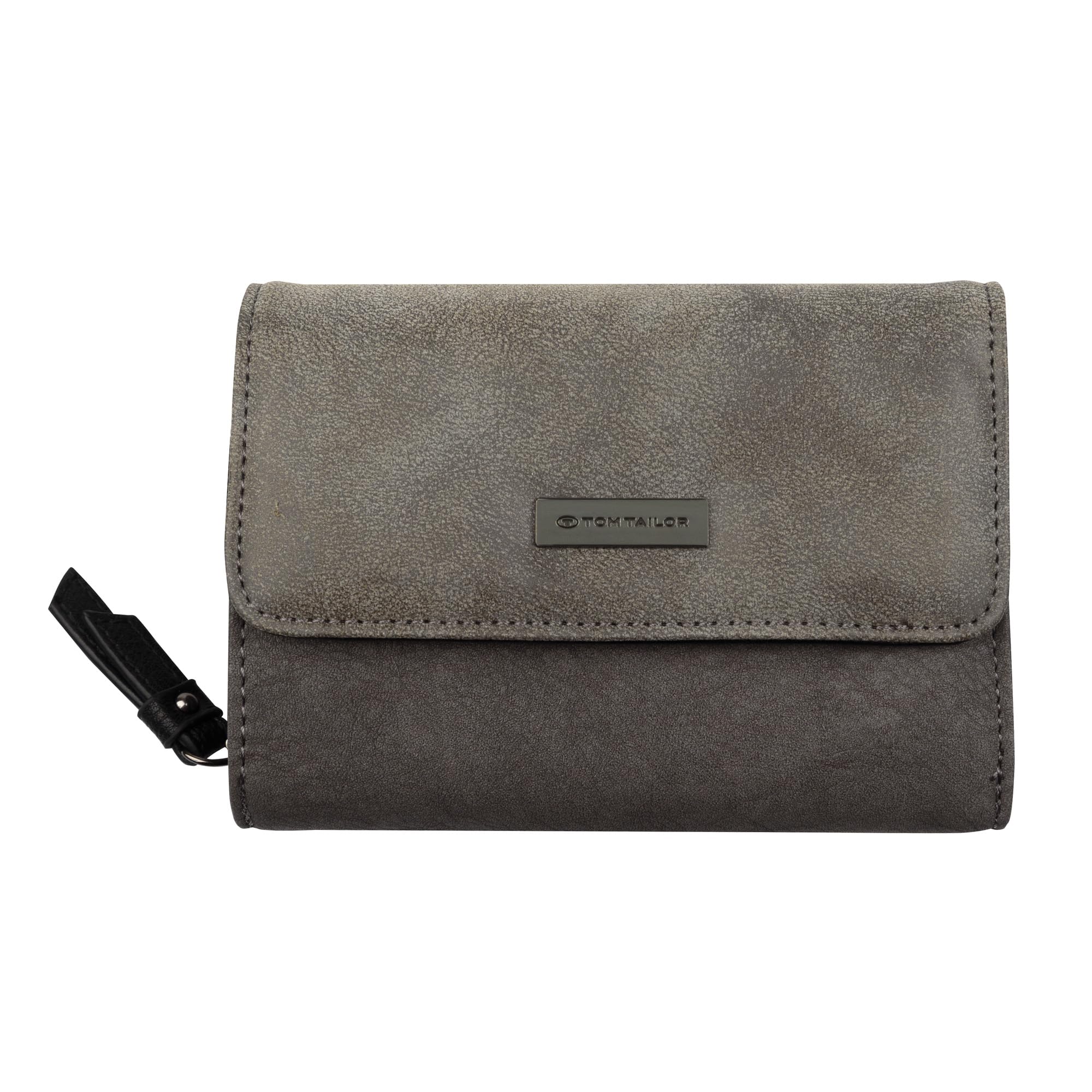 TOM TAILOR Elin Women's Purse with Flap Medium, grey, 14x4x10, 002721