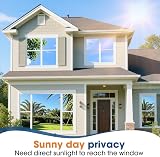 Lifetree Reflective One Way Window Film Privacy 44.5x200cm Black view 4