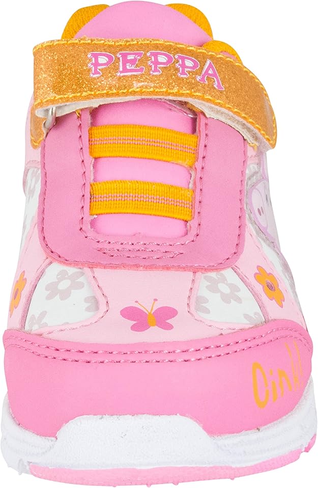 Peppa Pig Girls Hi Top Denim Toddler Shoes Sneakers Pink Size 7 New $49.99