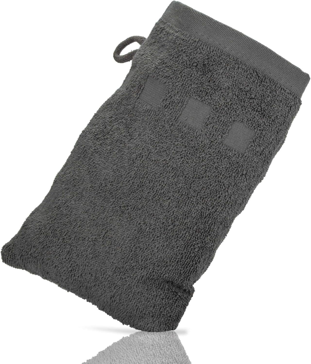 Made Easy Kit Bath Mitts - Pack of 6 - (15.24 CM x 22.86 CM) European Style Washcloth by MEK (Charcoal, 15 CM x 23 CM) - Image 4