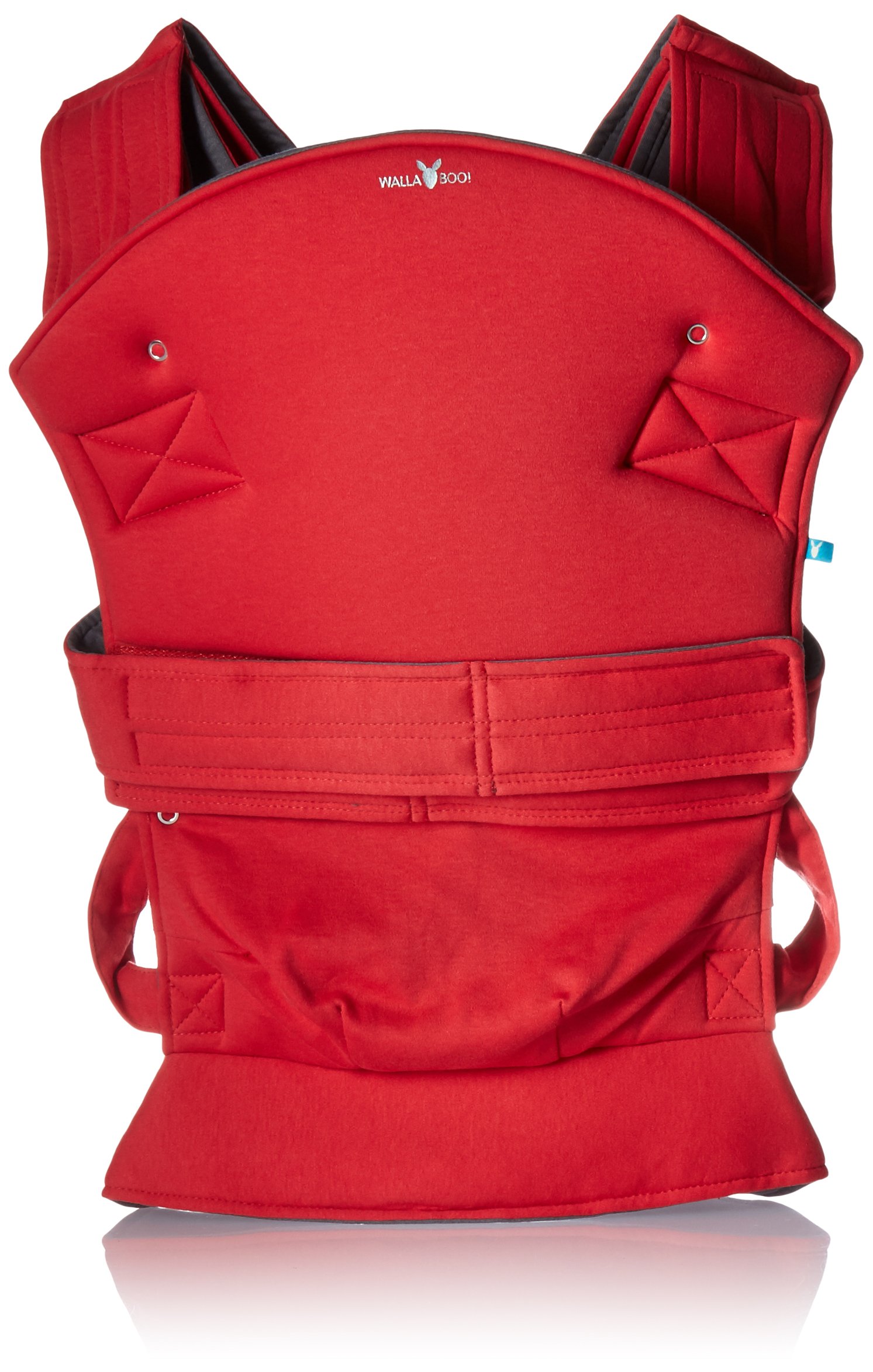 Wallaboo Baby carrier Ease, Hig Quality, Easy Adjustable and Ergonomic Front Carrier, 2 carrying poitions, Strong 100% cotton, Newborn 8lbs to 33lbs, Colour: Red