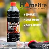 Homefire Barbecue Lighting Fluid 1L Quick Easy Grill Ignition Charcoal Fire Pit view 2