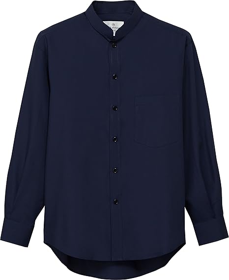 Amazon Co Jp アルベ スタンドカラーシャツ 長袖 兼用 Ep69 メンズ 服 ファッション小物