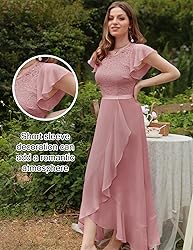 BeryLove Prom Dresses for Women Wedding Guest