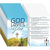 Noveread 200 Pcs Gospel Tracts Salvation Cards KJV,God Loves You | Pocket-sized Prayer with Scripture Verses, Church Evangelism Tool, Tract Card for Faith Sharing, Christian Witnessing Gift