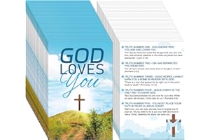 Noveread 200 Pcs Gospel Tract Card Salvation Cards Pocket Holy Postcard Prayer Postcards Christian Inspirational Bible Verses