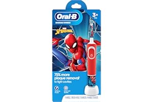 Oral-B Kids Electric Toothbrush featuring Marvel's Spiderman, for Kids 3+, (1 Brush Head)