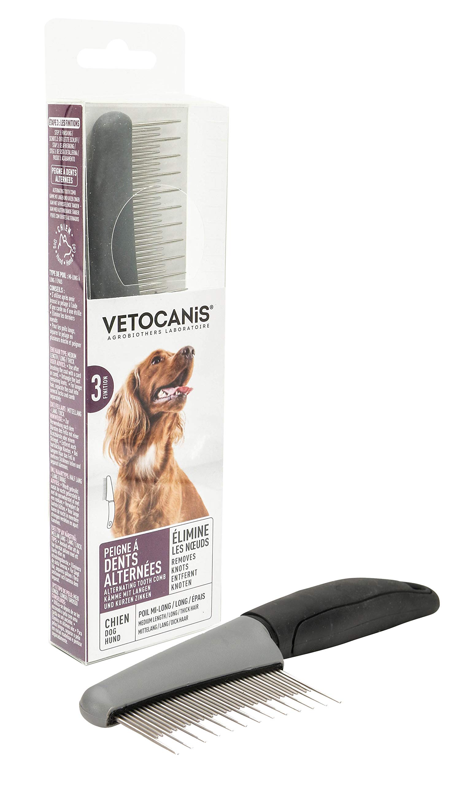 Vetocanis Alternating Tooth Dog Comb