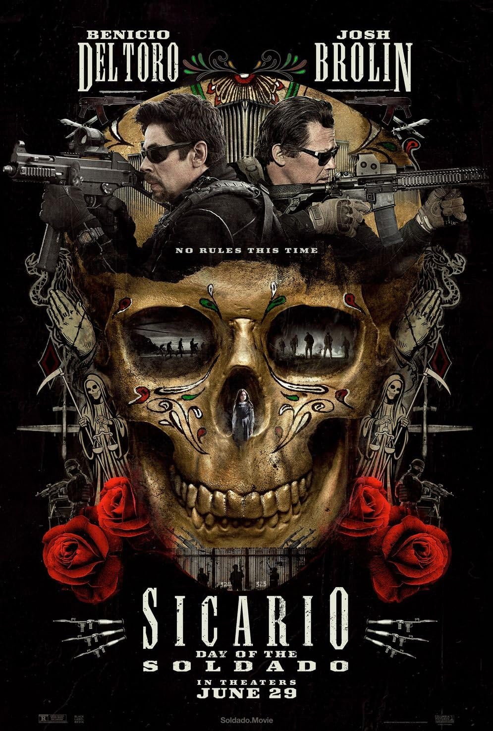 Lunaprint Sicario 2 Soldado Movie Poster 70 X 45 Cm Amazon De Kuche Haushalt