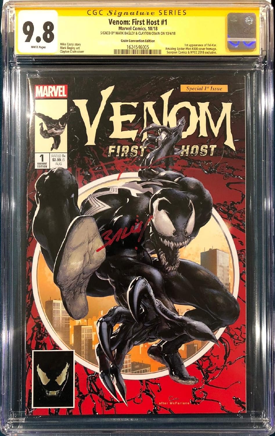 Venom The End 1 Clayton Crain Variant Marvel Comics Spider Man Collectibles Comics