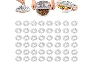 Aluminum Foil Food Covers Elastic Heat-Retaining Covers for Dining Tables & Containers Kitchen Freshness Preservers for Bowls