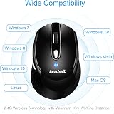 LeadsaiL Wireless Silent Optical Mouse 6 Button 1600DPI Windows Mac view 5