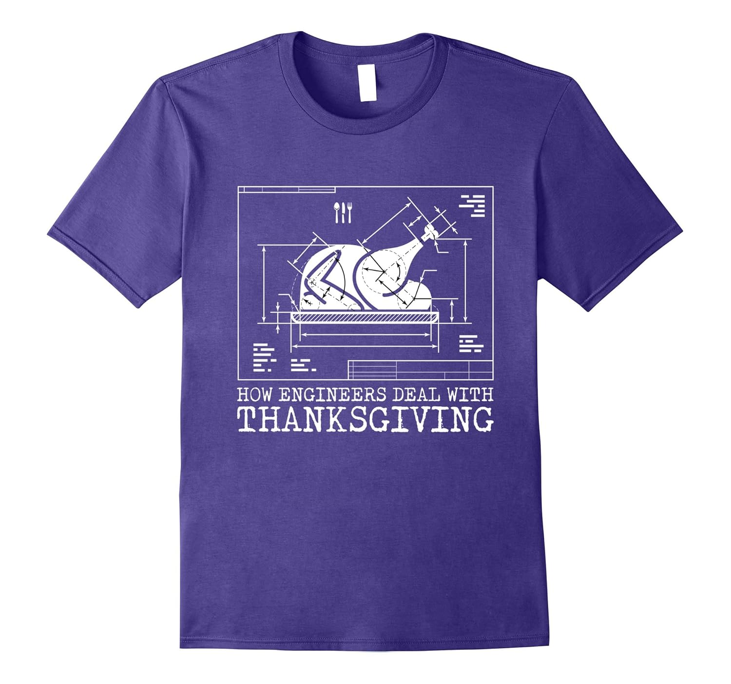 Thanksgiving Day Turkey Engineers Problem Solving T Shirt-Rose