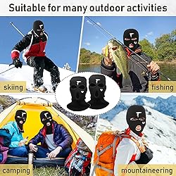 3 Hole Full Face Mask Winter, Outdoor Sports Full