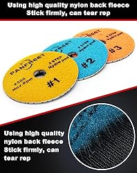 PANFREET 3 Step Diamond Polishing Pads 4-inch Wet