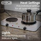 Oypla 2.5KW Electric Portable Kitchen Double Hot Plate view 4