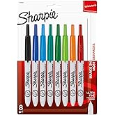 Sharpie Retractable Permanent Markers, Ultra Fine Point, 8 Count
