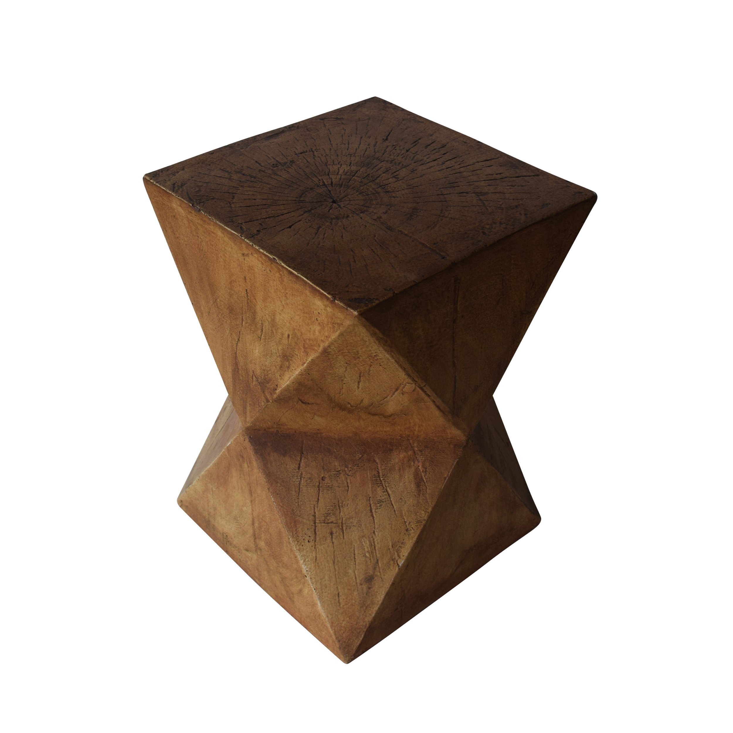 Photo 1 of Christopher Knight Home Manuel Light-Weight Concrete Accent Table, Natural, 12.5D x 12.5W x 17.75H in