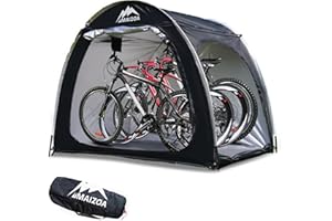 MAIZOA Outdoor Bike Covers Storage Shed Tent,210D Oxford Thick Waterproof Fabric,Outdoor Aluminum Alloy Bracket Bicycle Storage shed, Neat Tent Bicycle Cover