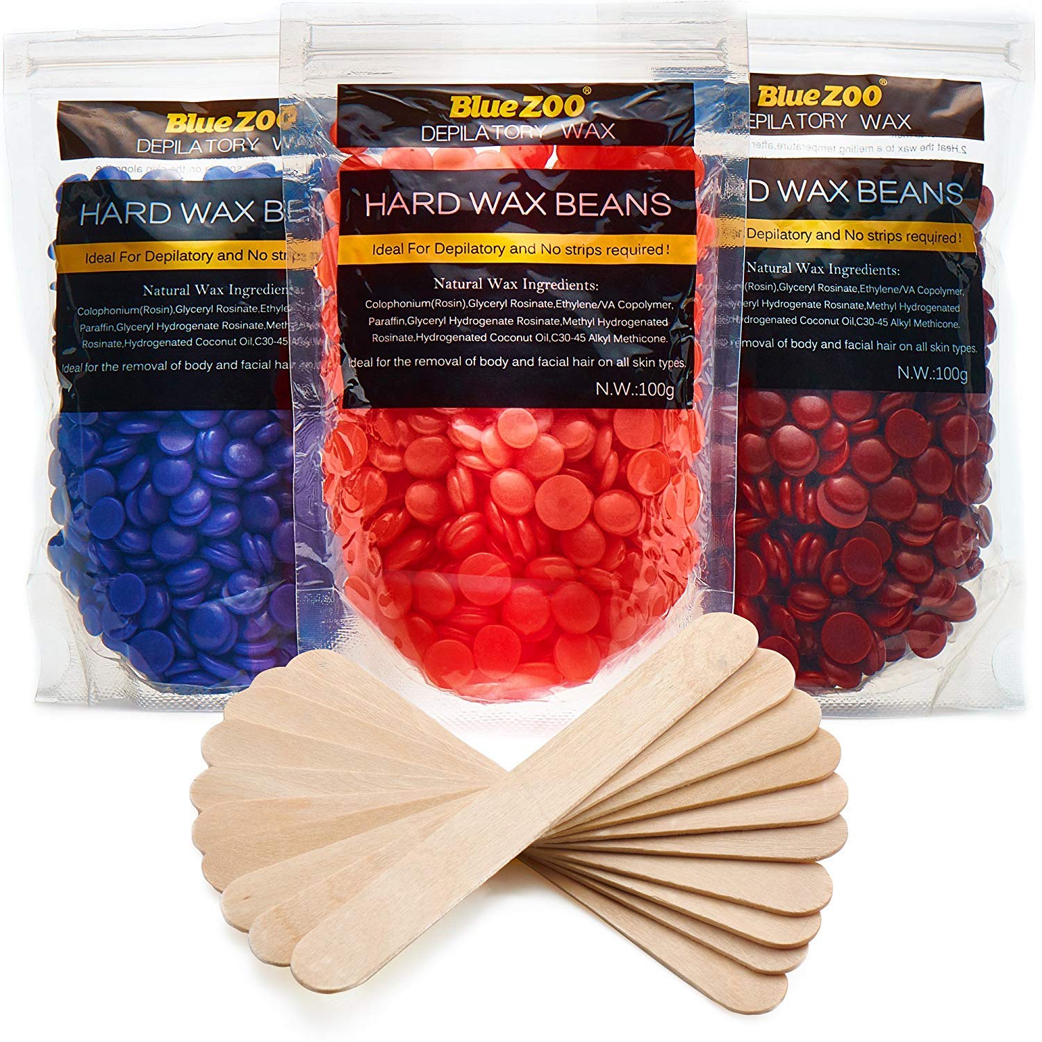 Hard Wax Kit Wax Beans Hair Removal For Women And Men Clear