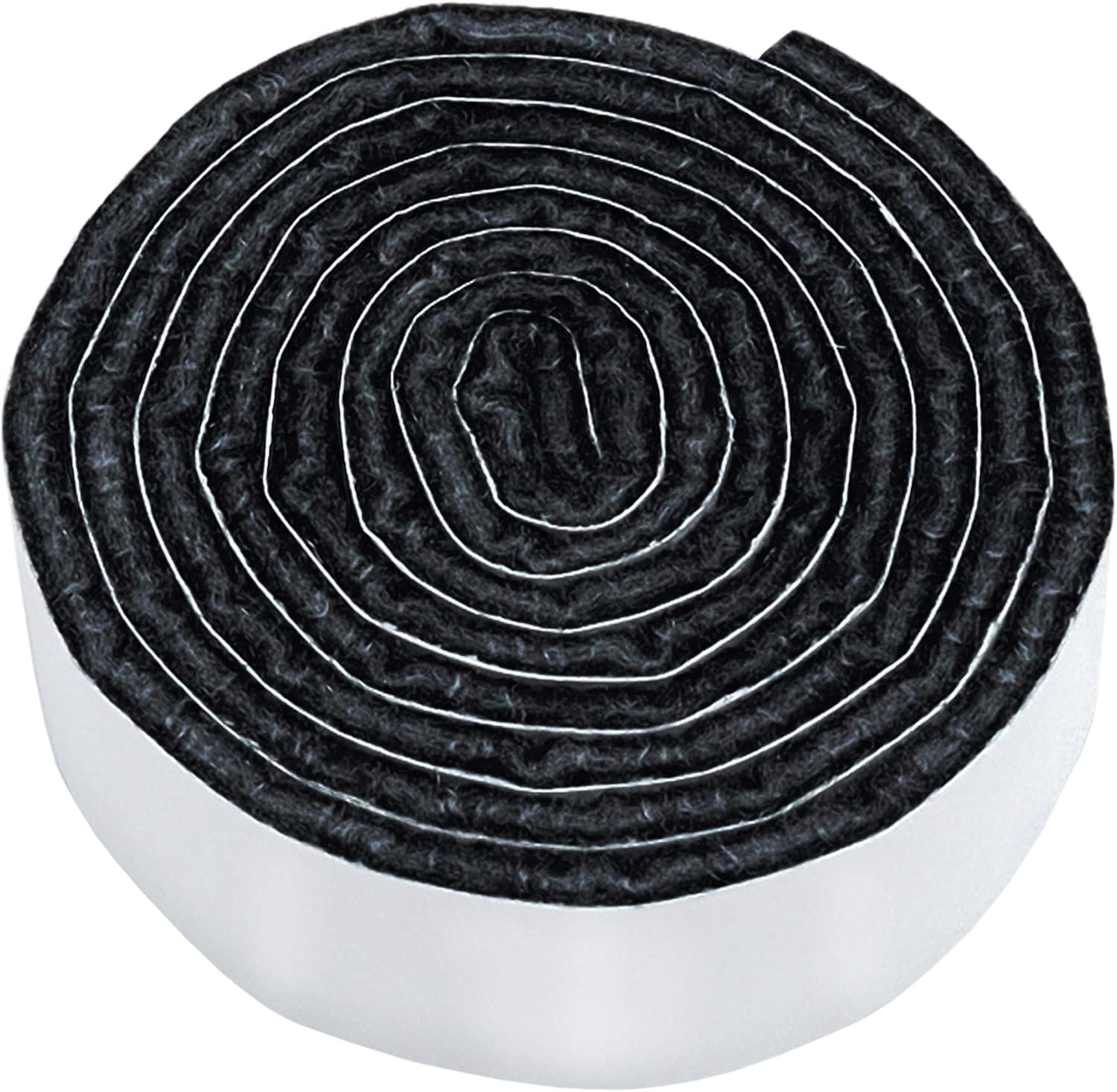 Adsamm® / 1 x self-adhesive Felt Strip/Black / 0.75x39.37'' (19x1000 mm) / rectangular / 0.138'' / 3.5 mm thick stick-on furniture felt glides/Furniture & Chair Glides