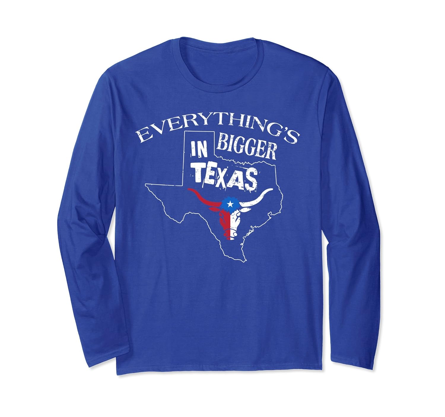 Everything is Bigger in Texas Bull Long Sleeve T-shirt-anz