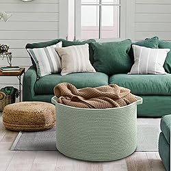 MEGASKET Extra Large Green Basket, 22" X 22" X