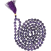 Amazing Gemstone Crystal Mala Beads - 108 Prayer Beads for Meditation and Mindfulness Practice, Handcrafted Mala Beads with Natural Gemstones for Spiritual Healing and Relaxation (Knotted)