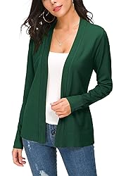 Women's Knit Cardigan Open Front Sweater Coat Long