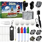 Golf Advent Calendar 2025 for Men Adults,24 Days Christmas Countdown Calendar with Golf Balls,Tees, Ball Markers,for Father Husband Boyfriensd