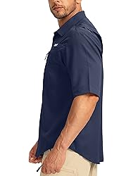 Men's Fishing Shirts with Zipper Pockets UPF