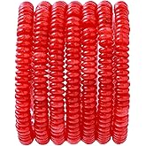 Natural Red Agate Disk Stone Spacer Beads 6x2mm 38cm/str Flat Rondelle Loose Semi Gemstone Caps for Making Bracelets Necklace