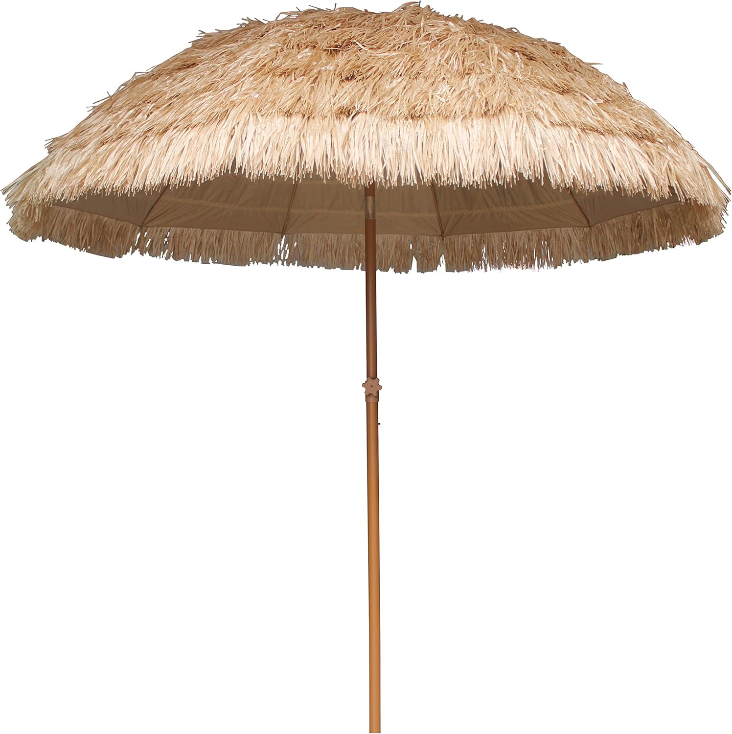 AMMSUN 7.5ft Hula Thatched Tiki Umbrella Hawaiian Style Beach Patio