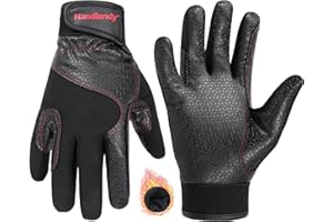 HANDLANDY HANDALNDY Horse Riding Gloves, Equestrian Gloves Adult Kids for Girls Boys, Durable Comfortable Grip