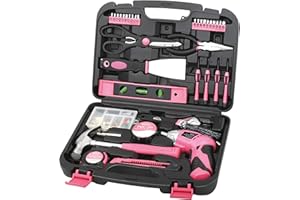 Apollo Precision Tools DT0773N1 Household Pink Tool Kit, 135-Piece