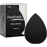 Aesthetica Cosmetics Beauty Sponge Blender - Latex Free and Vegan Makeup Sponge Blender - For Powder, Cream or Liquid Applica