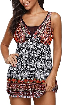 tummy slimming swim dress