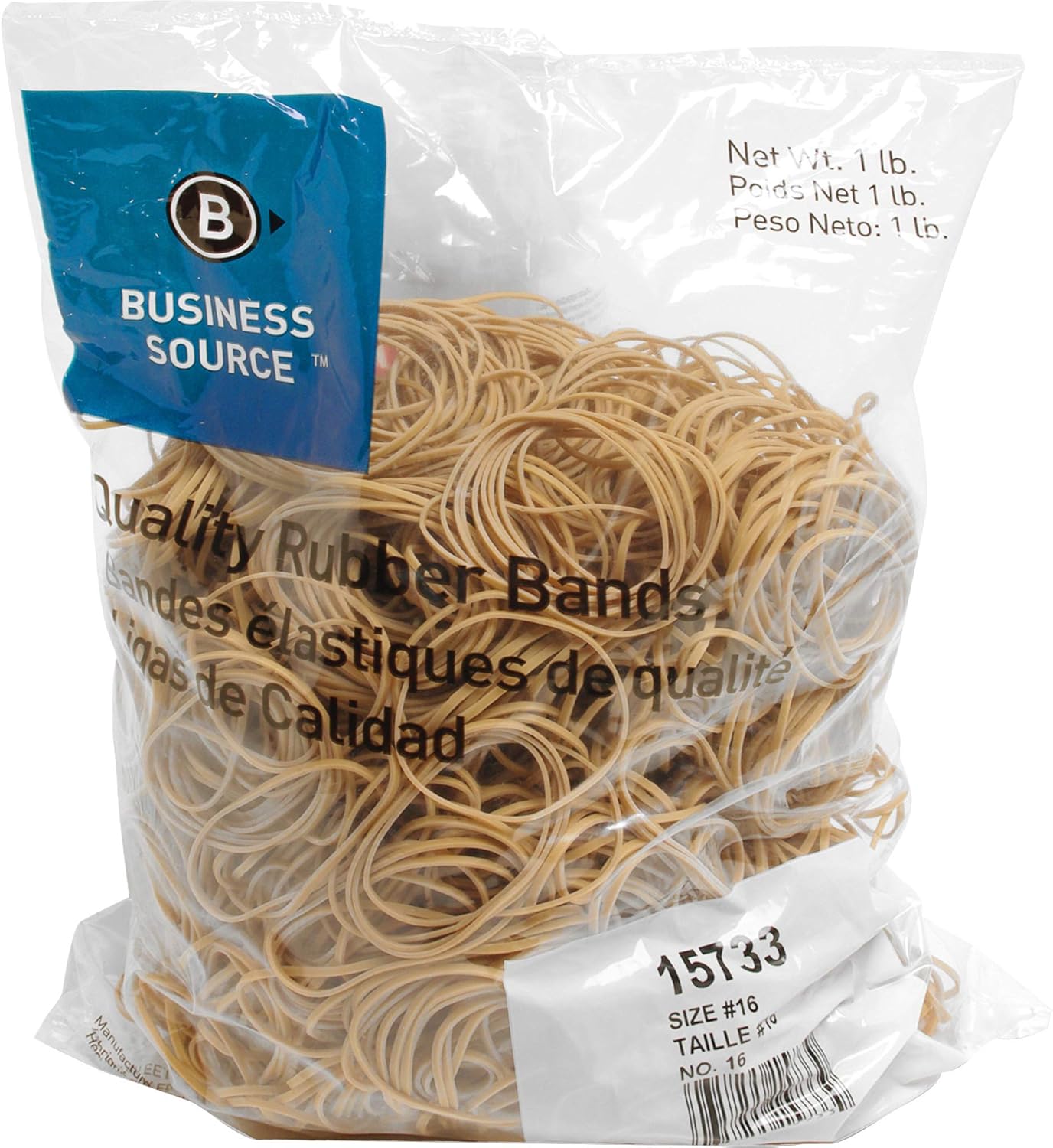 Business Source Size 16 Rubber Bands (15733) : Office Products